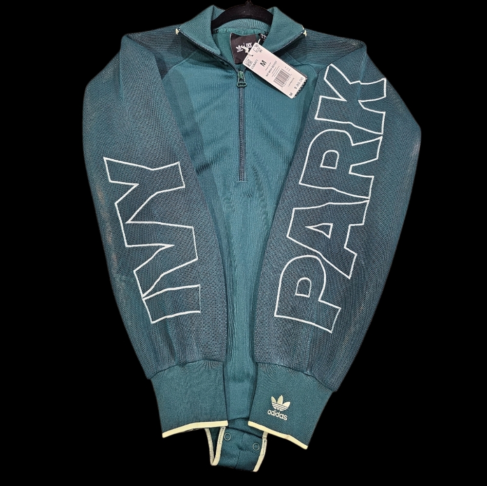 Adidas X IVY PARK Green Bodysuit Mesh Sleeves